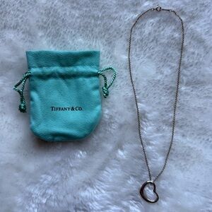 Tiffany & Co. open heart pendant necklace